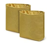 Realand 2 Pack Dump Pouch, Roll-Up Drawstring Tactical Magazine Utility Belt Folding Dump Waist Bag Drop Pouch, Khaki