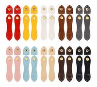 Realand 20 Sets Leather Snap Button for Purse Closure, 10 Colors Sew On Snap Fastener Buckle Purse Clasps for Purse Wallet Bag Handbag Notebook Tote Coin Purse Making Supplies