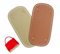 Realand 2Pcs Oval Large Size Purse Bottoms for Crocheting, with Holes for DIY Bag Shaper, Leather Purse Making Supplies, Crochet Basket Bottoms for Crochet Base