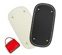 Realand 2Pcs Oval Large Size Purse Bottoms for Crocheting, with Holes for DIY Bag Shaper, Leather Purse Making Supplies, Crochet Basket Bottoms for Crochet Base