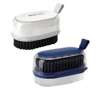 Realand 2Pcs Vegetable Brush with Soft & Hard Bristle, Potato Scrubber Veggie Wash Brush with Good Grip for Mushroom Potato Fruit Produce Food Cleaning Brush
