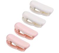 Realand 4 Pack Washi Tape Dispenser with Cutter, Mini Cute Portable Dispenser for 0.2-1in Wide Tape, DIY Scrapbooking, Gift Wrapping, Clip Type