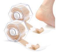 Realand 60 Pack Silicone Gel Blister Bandages for Feet, Blister Prevention Blister Pads for Heel Toe Finger, Waterproof Invisible Heel Protector Cushion Tape, Blister Care Travel Essentials, Skin