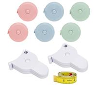 Realand 9pcs Tape Measure Body Measuring Tape, Soft Retractable Measurement Tape for Body Fabric Cloth Sewing Tailor Clothing Seamstress Waist Weight Loss, 150cm/60in