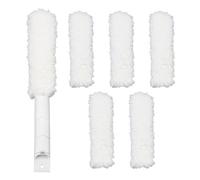 Realand Blind Cleaner Duster Tool with 6 Refills, 5 in 1 Washable Microfiber Fan Cleaning Brush Reusable Feather Duster for Window Blind, Ceiling Fan, Crevice, Track, Gap