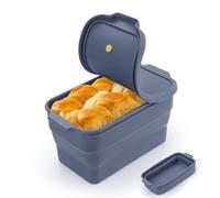 Realand Collapsible Silicone Bread Loaf Pan with Lid, Nonstick Baking Mold for Oven, Homemade Bread, Meatloaf, Easy Release, 2000ml