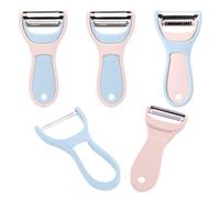 Realand Vegetable Peeler with Straight and Julienne Peeler, Potato Peelers for Kitchen, Stainless Steel Blade for Carrot Fruit Apple Cucumber Veggie, 8Pcs in 4 Set