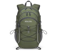 RealCool Hiking Backpack for Men Women,20L Lightweight Waterproof Travel Camping Backpack Hiking Daypack for Cycling Running,Army Green