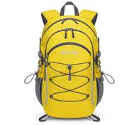 RealCool Hiking Backpack for Men Women,30L Lightweight Waterproof Travel Camping Backpack Hiking Daypack for Cycling Running,Yellow