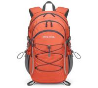 RealCool Hiking Backpack for Men Women,30L Lightweight Waterproof Travel Camping Backpack Hiking Daypack for Cycling Running,Orange