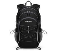 RealCool Hiking Backpack for Men Women,30L Lightweight Waterproof Travel Camping Backpack Hiking Daypack for Cycling Running,Black
