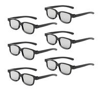 Reald 3D Glasses, Circular Polarized Non-Flashing Passive 3D Glasses For Reald Format Cinema/Passive Polarized 3D TV Projector - 3D Glasses That Supports 3D TV And Cinema (6pcs)