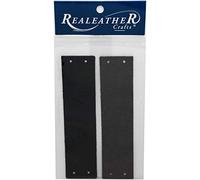 Realeather Crafts Filigree Bracelet Leather Blanks 1.5"-Black/Charcoal