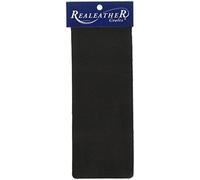 Realeather Crafts Leather Deertan Trim Piece 9-inch x 3-inch, Black