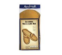 Realeather Crafts Leathercraft Kit Scout Moccasin-Size 10/11, Golden Brown, 10/11-Size