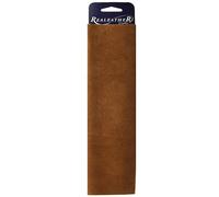 Realeather Crafts Suede Trim Piece 8.5 x 11-inch, Medium Brown, Leather, Black, 3-4oz