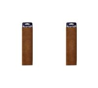 Realeather Crafts Suede Trim Piece 8.5 x 11-inch, Medium Brown (Pack of 2)
