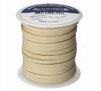 Realeather Deerskin Leather Lace for Crafts and Jewelry Making, Black, 0.12" x 50'