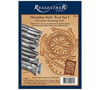 Realeather Sheridan Stamp Tool Set I, Metal, Chrome Plated