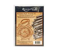 Realeather Sheridan Style Set with 10 Stamping, Pattern with Tool Guide, and Instructional DVD