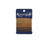 Realeather Sof-Suede Lace Combo 3 x 8 ft, Toast/Medium Brown/Chocolate