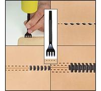 Realeather T3203-4 1/8" Thonging Chisel, 4-Prong