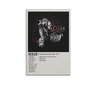 Realer by Youngboy Never Broke Again Poster Wall Art Aesthetic Cover Poster Design Painting for Living Room Bed Room 24x36inch(60x90cm) Unframe-style