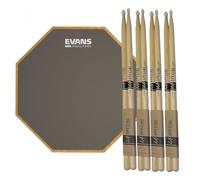 RealFeel Evans Apprentice Pad 7 & LA 7A Nylon Tip Sticks