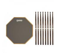 RealFeel Evans Apprentice Pad 7 & Promark 5B FireGrain Sticks