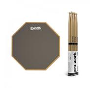 RealFeel Evans Apprentice Pad 7" & Promark Forward 2B Hickory Sticks