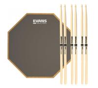 RealFeel Evans Apprentice Pad & Promark 5A Wood Tip Sticks 7