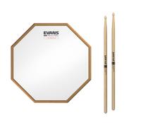 Evans RealFeel Attacktile Drum Pad - Drum Practice Pad - UV Coated Practice Pad - 1-Sided - 10 Inch