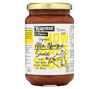 Realfoods by Organico | Organic Alla Norma Pasta Sauce with Aubergine, Tomato, Garlic & Basil - Classic Italian Recipe - Perfect for Pasta & Vegetables | 350g (Pack of 1)