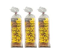 Realfoods by Organico | Organic Baked Wholewheat Crackers - Traditional Seafarer Recipe from Northern Spain, 180g (Pack of 3)