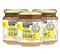 Realfoods by Organico | Organic Borlotti Beans in Water | Hand-Sorted, Small-Batch from Turin, Italy | Ready-to-Eat, High-Protein, Vegan, 370g (Pack of 3)