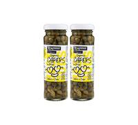Realfoods by Organico | Organic Capers in Brine - Handpicked for Flavour & Tenderness, 100g (Pack of 2)
