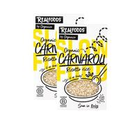 Realfoods by Organico | Organic Carnaroli Risotto Rice - Premium Italian Rice from Bianzè, 500g (Pack of 2)
