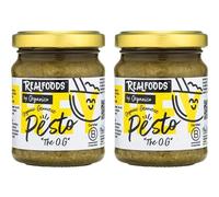Realfoods by Organico | Organic Genovese Pesto - Ideal for Pasta & breadsticks, 120g (Pack of 2)