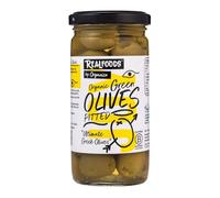 Realfoods by Organico | Organic Green Pitted Olives, 230g