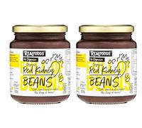 Realfoods by Organico | Organic Red Kidney Beans in Water | Soft, Sweet & versatile | Ready-to-Eat, High-Protein, Vegan, 370g (Pack of 2)