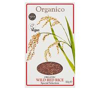 Realfoods by Organico | Organic Red Wholegrain Rice - Nutty, Gourmet Italian Ric, 500g (Pack of 2)