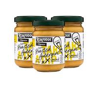 Realfoods by Organico | Organic Roasted Aubergine Spread & Dip - Rich Puglian Flavour, Farm-Crafted & Vegan-Friendly 140g (Pack of 3)