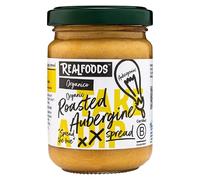 Realfoods by Organico | Organic Roasted Aubergine Spread & Dip - Rich Puglian Flavour, Farm-Crafted & Vegan-Friendly 140g