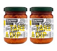 Realfoods by Organico | Organic Roasted Pepper Spread, 140g (Pack of 2)