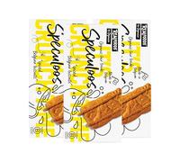 Realfoods by Organico | Organic Speculoos Biscuit with Fairtrade Ingredients - Belgian Cinnamon Coffee Biscuit with Honey - 12 Crunchy Biscuits, 125g (Pack of 3)