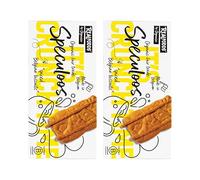 Realfoods by Organico | Organic Speculoos Biscuit with Fairtrade Ingredients - Belgian Cinnamon Coffee Biscuit with Honey - 12 Crunchy Biscuits, 125g (Pack of 2)