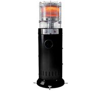 REALGLOW Bullet Gas Patio Heater 13kW - Table Floor, Black Finish, Easy Ignition, Commercial Outdoor Heater for Garden & Patio Heating