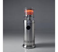REALGLOW Bullet Gas Patio Heater 13kW - Table Floor, Stainless Steel Finish, Easy Ignition, Commercial Outdoor Heater for Garden & Patio Heating