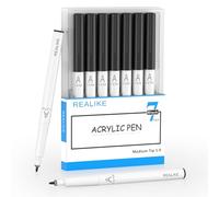 REALIKE Acrylic Metallic Marker Pen Set 1.0mm Tip are compatible with Cricut Maker 3/4 for Drawing Painting Art Supplies