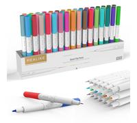 REALIKE Dual Tip Pens Set Compatibe with Cricut Maker 3/4/Explore 3/Air 2/Air Fine Point Pen Write Drawing 0.4 Tip and 1.0 Tip (48 pack with 45 colors)